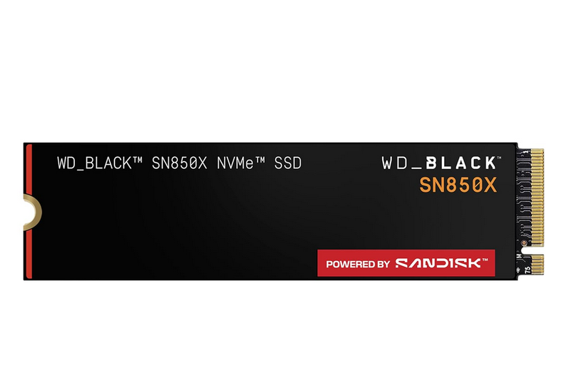 WD_BLACK SN850X 4TB NVMe SSD in M.2 2280 form factor, product photograph